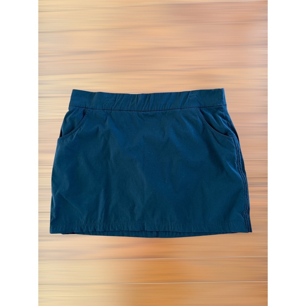 Columbia Performance Skort Women's Sz XXL Black Stretchy Waist Pockets Logo Golf